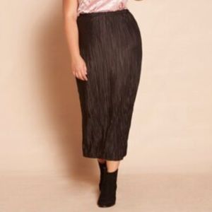 Cute! Satin Pleated Maxi